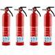 First Alert Home1-4 First Alert Standard Home Fire Extinguisher Red 4pk