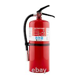 First Alert Rechargeable Commercial Fire Extinguisher with Decal Sign Bundle