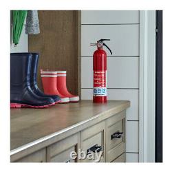 First Alert Rechargeable Home Fire Extinguisher Bundle with Bracket 4 Pack
