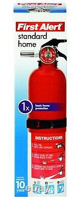 First Alert UL Rated Red 1-A10-BC Rechargeable Home Fire Extinguisher 2.5 lbs