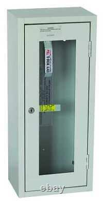 GRAINGER APPROVED 35GX49 Fire Extinguisher Cabinet, Cream, Steel 35GX49