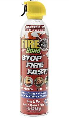 GREAT PRICE 10 Pack Lot Fire Gone 16oz Fire Extinguisher Home Car Office