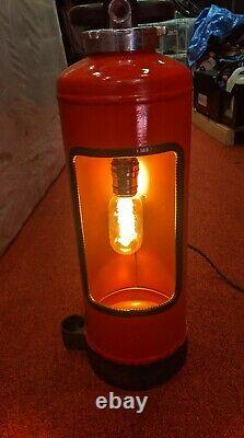 German Fire Extinguisher Lamp Vintage Industrial Upcycle Mancave Garage Retro