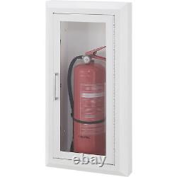 Global Industrial Fire Extinguisher Cabinet, Semi-Recessed, Fits 10 Lbs