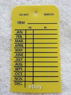 H. D. Plastic Monthly Inspection Tags. 2 1/2 X 4 1/8-fire Extinguisher-fire Hose