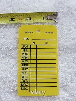 H. D. Plastic Monthly Inspection Tags. 2 1/2 X 4 1/8-fire Extinguisher-fire Hose