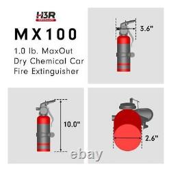 H3R Performance MX100B Max-Out 1.0 Lb. Fire Extinguisher, Black