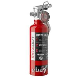 H3R Performance MaxOut 1LB Fire Extinguisher with Mounting Strap Bracket MX100R