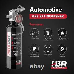 H3R Performance MaxOut Dry Chemical Car Fire Extinguisher 1.0 lb. Black(MX100B)