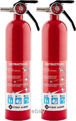 HOME1 Rechargeable Standard Home Fire Extinguisher UL Rated 1-A10-BC, Red