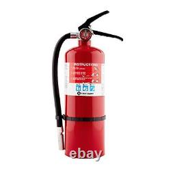 HOME2PRO Rechargeable Compliance Fire Extinguisher UL Rated 2-A10-BC, Red &
