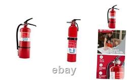 HOME2PRO Rechargeable Compliance Fire Extinguisher UL Rated 2-A10-BC, Red &