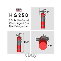 HalGuard Clean Agent Car Fire Extinguisher 2.5 lb. Red(HG250R)