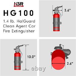 Halguard Clean Agent Car Fire Extinguisher 1.4 Lb. Black (HG100B)