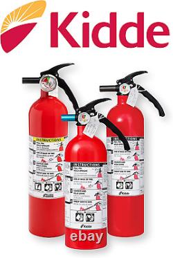 Home Fire Extinguisher 1-A10-BC, Dry Chemical, Red, Mounting Bracket Included
