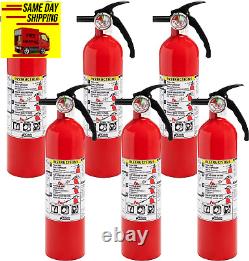 Home Fire Extinguisher 2-Pack, 1-A10-BC, Dry Chemical, Red