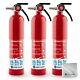 Home First Alert Fire Extinguisher Rechargeable Standard Home Pack Of 3