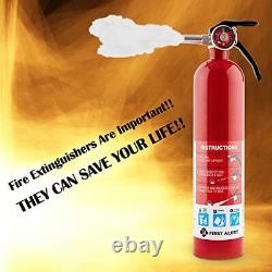 Home First Alert Fire Extinguisher Rechargeable Standard Home Pack Of 3