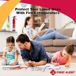 Home First Alert Fire Extinguisher Rechargeable Standard Home Pack Of 3