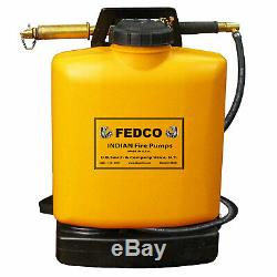 Indian FEDCO 5 Gallon Backpack Tank Water Hand Pump Fire Extinguisher (2 Pack)