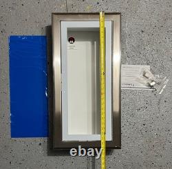 JL Industries Fire Extinguisher Cabinet C1037F10 Stainless Steel with Door NEW