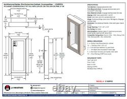JL Industries Fire Extinguisher Cabinet C1037F10 Stainless Steel with Door NEW