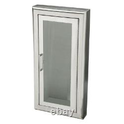 JL Stainless Steel 2037G17 Semi-Recessed 20 lbs. Fire Extinguisher Cabinet