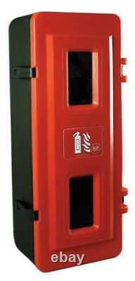 JONESCO JBXE83 Fire Extinguisher Cabinet, 20 lb, Blk/Red