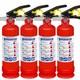 Jasvelly 4-Pack Abc Dry Chemical Fire Extinguisher 2.5 Lb 1A10Bc Fire