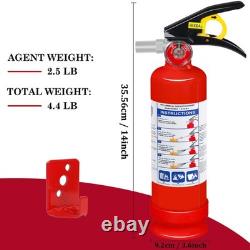 Jasvelly 4-Pack Abc Dry Chemical Fire Extinguisher 2.5 Lb 1A10Bc Fire