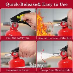 Jasvelly 4-Pack Abc Dry Chemical Fire Extinguisher 2.5 Lb 1A10Bc Fire