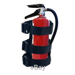 Jeep Wrangler Fire Extinguisher Holder Straps Adjustable Roll Bar Mounted Set