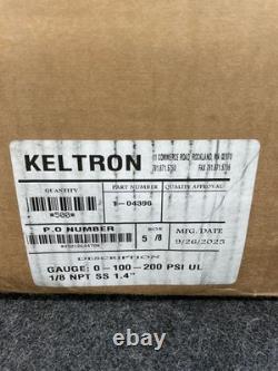 KELTRON 1-04396 Fire Extinguisher Gauge 1/8 NPT Qty 500