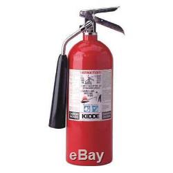 KIDDE PRO5CDM Fire Extinguisher, 5BC, Carbon Dioxide, 5 lb, 5.25dia