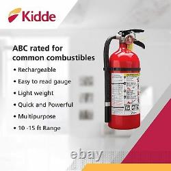 Kidde 21005779 Pro 210 Fire Extinguisher, ABC, 160CI, 4 lbs, 2 Pack