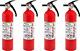 Kidde FA110G Basic Fire Extinguisher, 4 Pack, Red