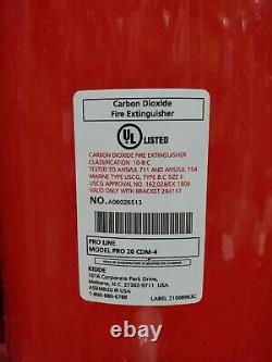 Kidde Fire Extinguisher, Carbon Dioxide, Carbon Dioxide, 20 lb, 10BC UL Rating