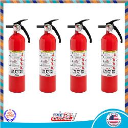 Kidde Fire Extinguisher for Home, 1-A10-B, Red, 4 Pack with Bracket