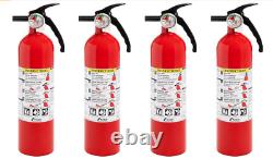 Kidde Fire Extinguisher for Home, 1-A10-B, Red, 4 Pack with Bracket