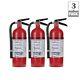 Kidde Pro 210 2-A10-BC Fire Extinguisher Rechargeable Hose Wall Hanger 3-Pack