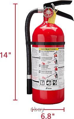 Kidde Pro 210 2A10-BC Fire Extinguisher, Rechargeable, Multi-Purpose for Home