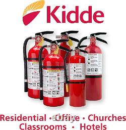 Kidde Pro 210 2A10-BC Fire Extinguisher, Rechargeable, Multi-Purpose for Home