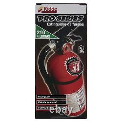 Kidde Pro 210 Fire Extinguisher, 4lb, 2-A, 10-BC
