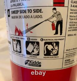 Kidde Pro 5 TCM-8 Commercial ABC Dry Chemical Fire Extinguisher- RED, 3-A40-BC
