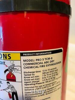 Kidde Pro 5 TCM-8 Commercial ABC Dry Chemical Fire Extinguisher- RED, 3-A40-BC