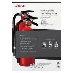 Kidde Rechargeable Fire Extinguisher Pro Series 210 Hose Easy Mount Bracket 2-Pk