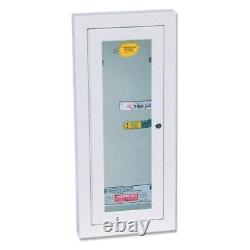 Kidde Semi-Recessed 10-Pound Fire Extinguisher Cabinet with Lock Model 468047