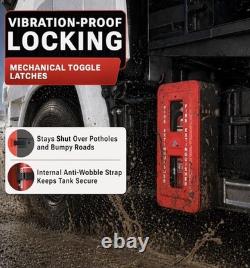Large Weatherproof Fire Extinguisher Cabinet 10-20 lb Red Black 32.3
