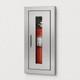 Larsen FS SS24096R Semi Recessed Fire Rated Stainless Fire Extinguisher Cabinet