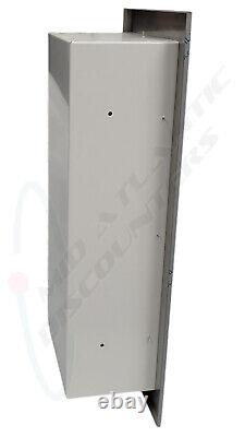 Larsen's 10 lb Recessed Stainless Steel Fire Extinguisher Cabinet SS2409-R2-VD